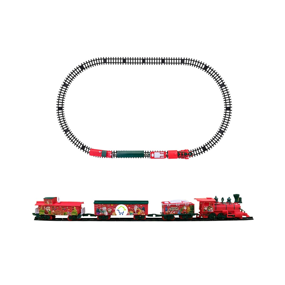 Tren Clasico de Navidad 24 Piezas Luces Sonidos Infantil TCNO3 - Imagen 13