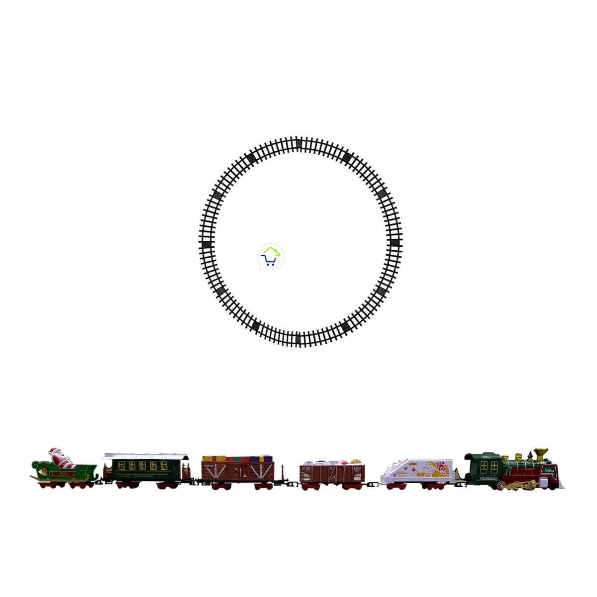 Tren Clasico de Navidad 24 Piezas Luces Sonidos Infantil TCNO3 - Imagen 14