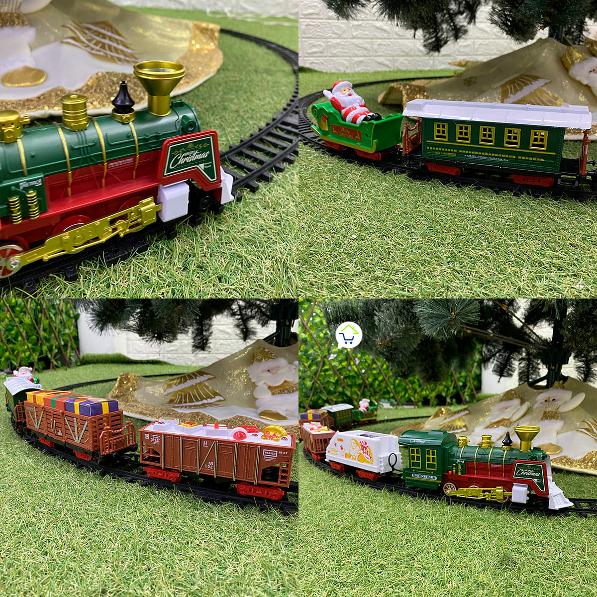 Tren Clasico de Navidad 24 Piezas Luces Sonidos Infantil TCNO3 - Imagen 5