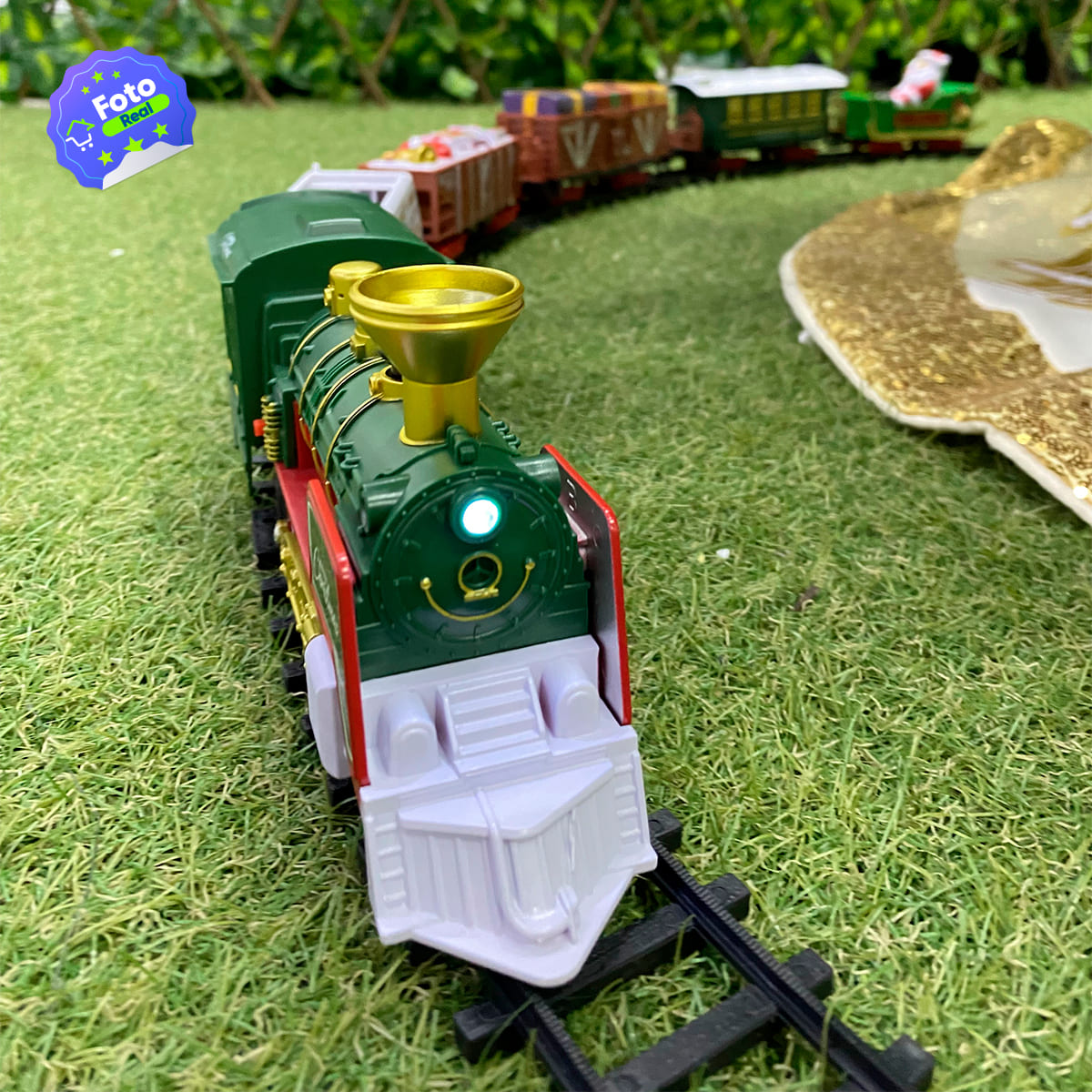 Tren Clasico de Navidad 24 Piezas Luces Sonidos Infantil TCNO3 - Imagen 7