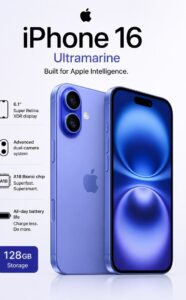 iPhone 16 de 128 GB Bateria 88% Esim Azul Marino en Pasto Nariño Colombia
